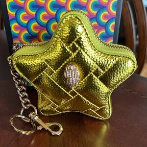 Kurt Geiger KENSINGTON STAR CHARM in Metallic Yellow NWOT